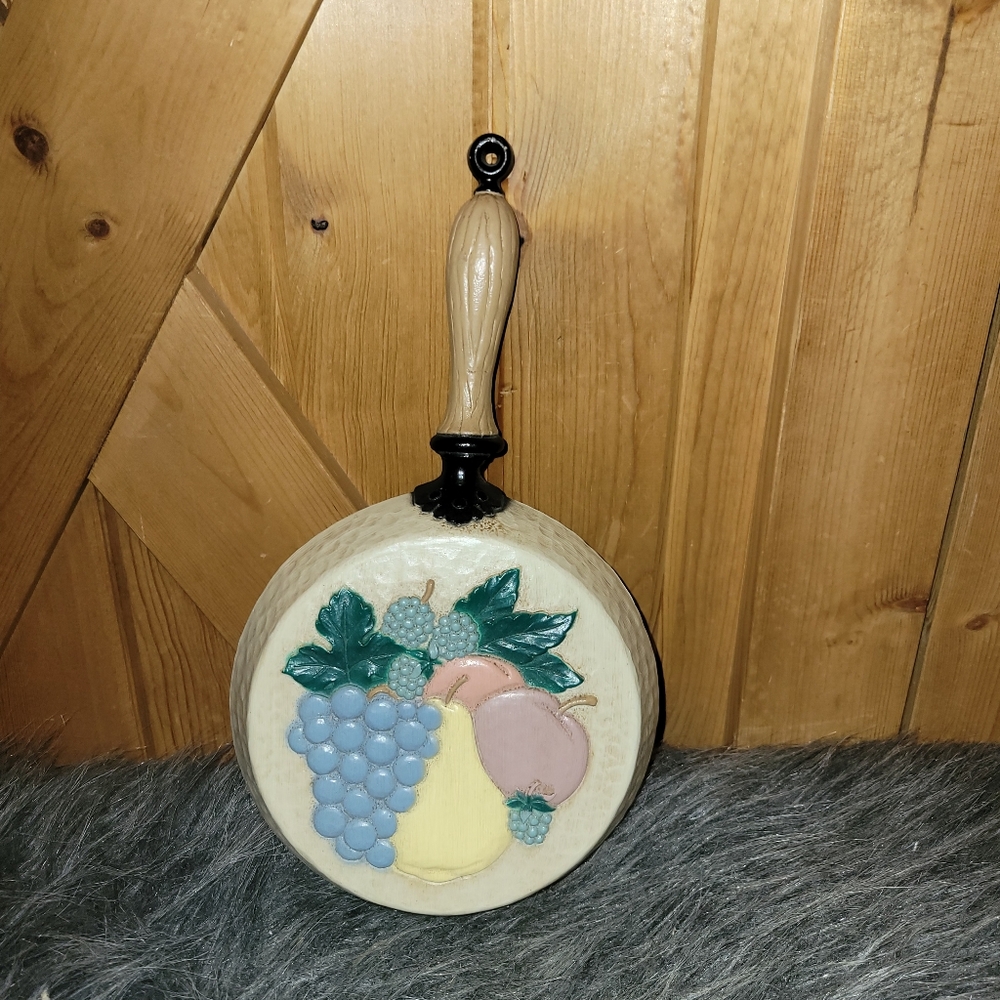 Vintage Fruit Skillet Homco Made In Usa Plastic